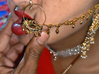 Beutiful new married couple bedroom romance sex clear hindi audio