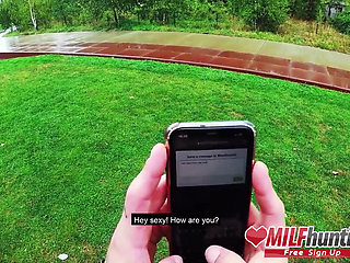 MILF hunter slams Mia Blow hard and nuts in her greedy mouth!