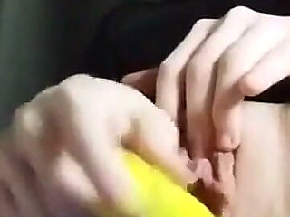 Playing with My Yellow Vibrator