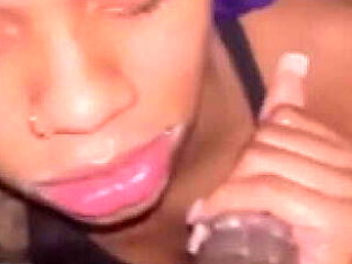 Amateur Ebony Girl Serenitylove001 Deep Throats Big Black Cock and Swallows