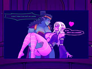 Video game porn, elves, cartoon hentai