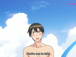 Adam Tries to Stay Calm but His Boner Gives Him Away as These Hotties Pushes the Moment Into Hot Sex