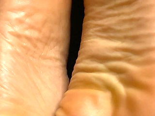 Extreme Close-up of Pink Foxx's Soles