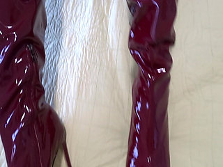 Body Vinyle Black Pantyhose and Boots Vinyle