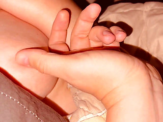 A Friend Jerked off to Herself and Me. Cum on Her Tits