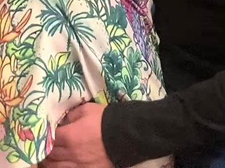 Hot Girl in the Subway. Total Stranger Touch Pussy Under Skirt