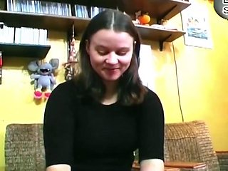 Brunette BBW Sucks Big Cock While Toying Pussy
