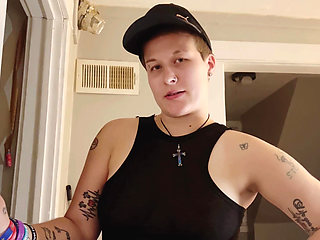 He fucks his step sister after being caught stroking his cock