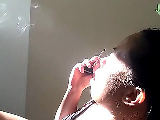 Smoking and Coughing Volume 2 Non Nude Taking a Quick Smoke Break in Between Work. I Love My Hand Rolled Tobacco Smokes but They