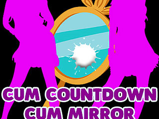 Cum Countdown Cum Mirrror with 2 Dressed Girls