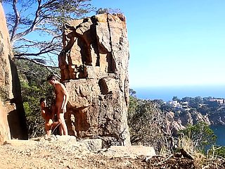 Kinky couple's outdoor sex adventure in public