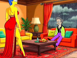 Indian MILF Farting in Rain - Simpson Parody Cartoon Porn with Octopussy