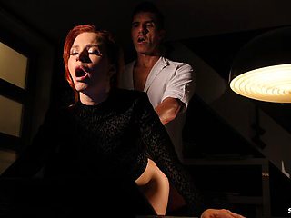 Astonishing hottie Clemence Audiard gets fucked in the night