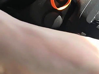 Girlfriend Pumps Gas and Brake Pedals at the Park