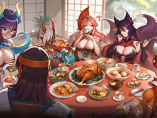 Ep9: Tea Ceremony with the Chosen 5 - a Royal Gathering in the Imperial Harem - Harem Fantasy