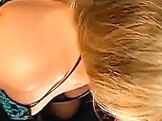 Blonde Bombshell Taranee Devil Takes Deep Throat and Hard Gangbang Pounding