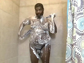Slippery soapy sexy shower