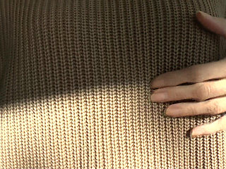 Cum on My Sweater! Lady Victoria Valente in a Thick Turtleneck Sweater