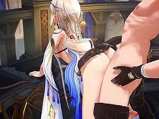 3D animated hentai scene with The Lady Gamer getting banged in a cartoon fantasy