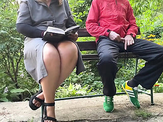 Stepmom Helps Me Study For Literature Exam With A Handjob In The Park