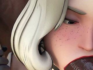 Mercy Out of Money Services Two Bbcs - 3D Overwatch Interracial Porn