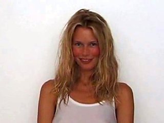 Claudia Schiffer's See-Through Shirt Exposes Her Nipples