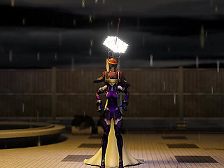 3D Girl warrior got taken by monster