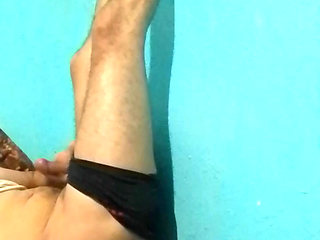Arousing masturbation in underwear