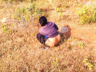 Indian aunty caught and  fucked outdoor