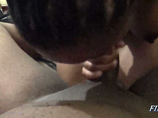 Exploding a Huge Nut in Her Mouth