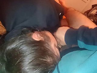 I come home and fill my mouth with cum