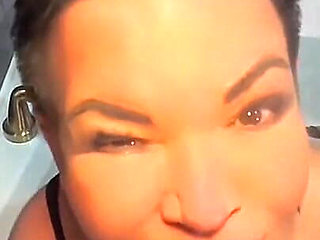 The Stepson Was Watching His Stepmother Caressing Herself with a Toy and She Noticed Him and Decided to Have