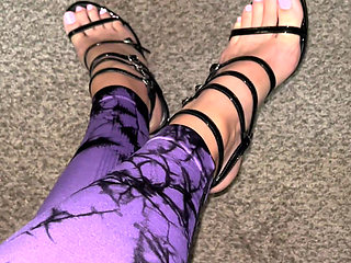Leggings & Heels POV by Ivys Feet