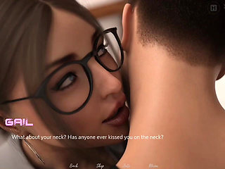 Step Sister and Step Brother Kissing Each Other