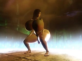 Egyptian Dancer Takes Cumshot
