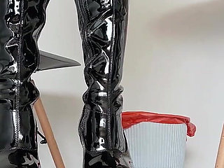 Tearing Paper in Thigh High Boots by Lyrical