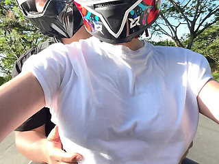 Sweetfantasy131 picks up her favorite DIDI client braless and gets him to fuck her in public - Big natural tits Latina amateur role play