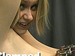 Joleen & Master Len Nipple-clamped Bondage Slave Len735b