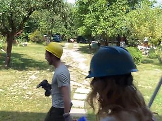 Hunting down a horny blonde with the sluttiest shorts