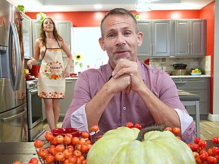 Brunette Amiee Cambridge with large boobs and hot ass gets fucked