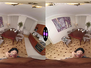 Kitchen Lust Roxy's Spicy BJ for Her Hungry Man - TmwVRnet