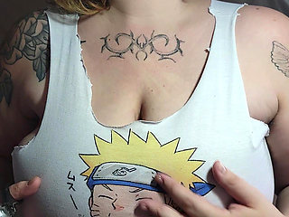 Cutting My Shirt so It Can Fit Them Better (sfw)