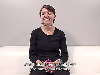 Short-haired Teen 18+ Michaela Rides Donger In Cowgirl Position