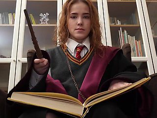 A nerd Harry Potter club turns into rough sex party when horney ruscle join it