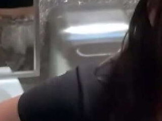 Pervy Wife Gets Fucked in Gas Station Bathroom