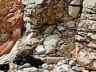 French Teacher Blowjob Nudist Beach Sea - Extreme Cumshot