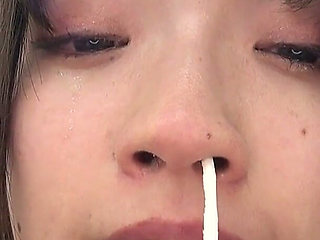 Ultra Sticky - Haruno Ando's Snot Covering Your Face - Japanese Snot