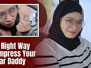 Hijab Indonesian Teen Minokiiko Sucks Sugar Daddy in Car - Cum in Mouth Swallow