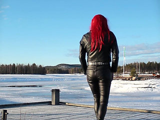 Having a walk in leather