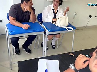 Mara Always Arrives Late to the Classroom and Fucks the Teacher to Get Her to Leave